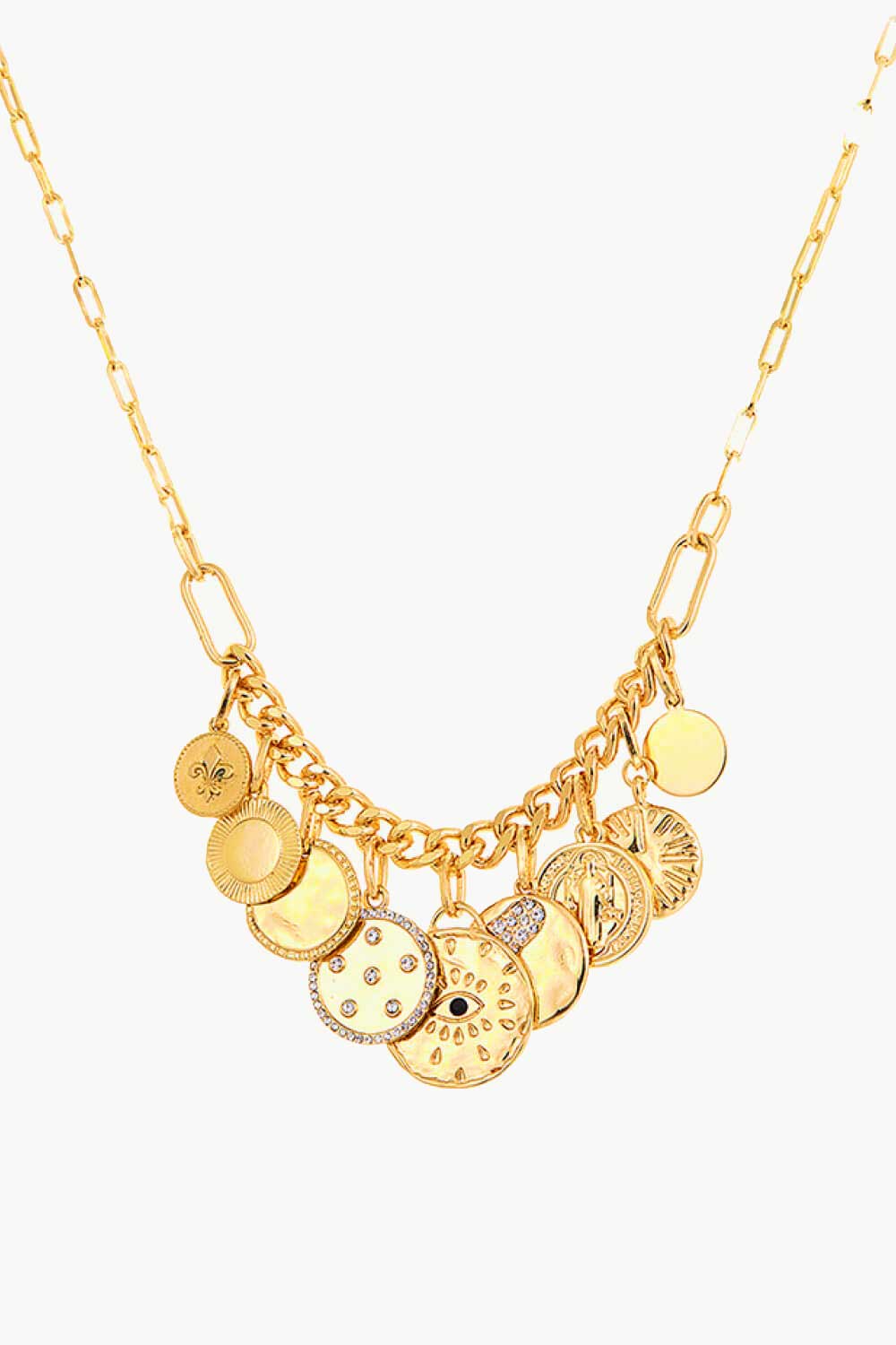 Multi-Coin Pendant Necklace