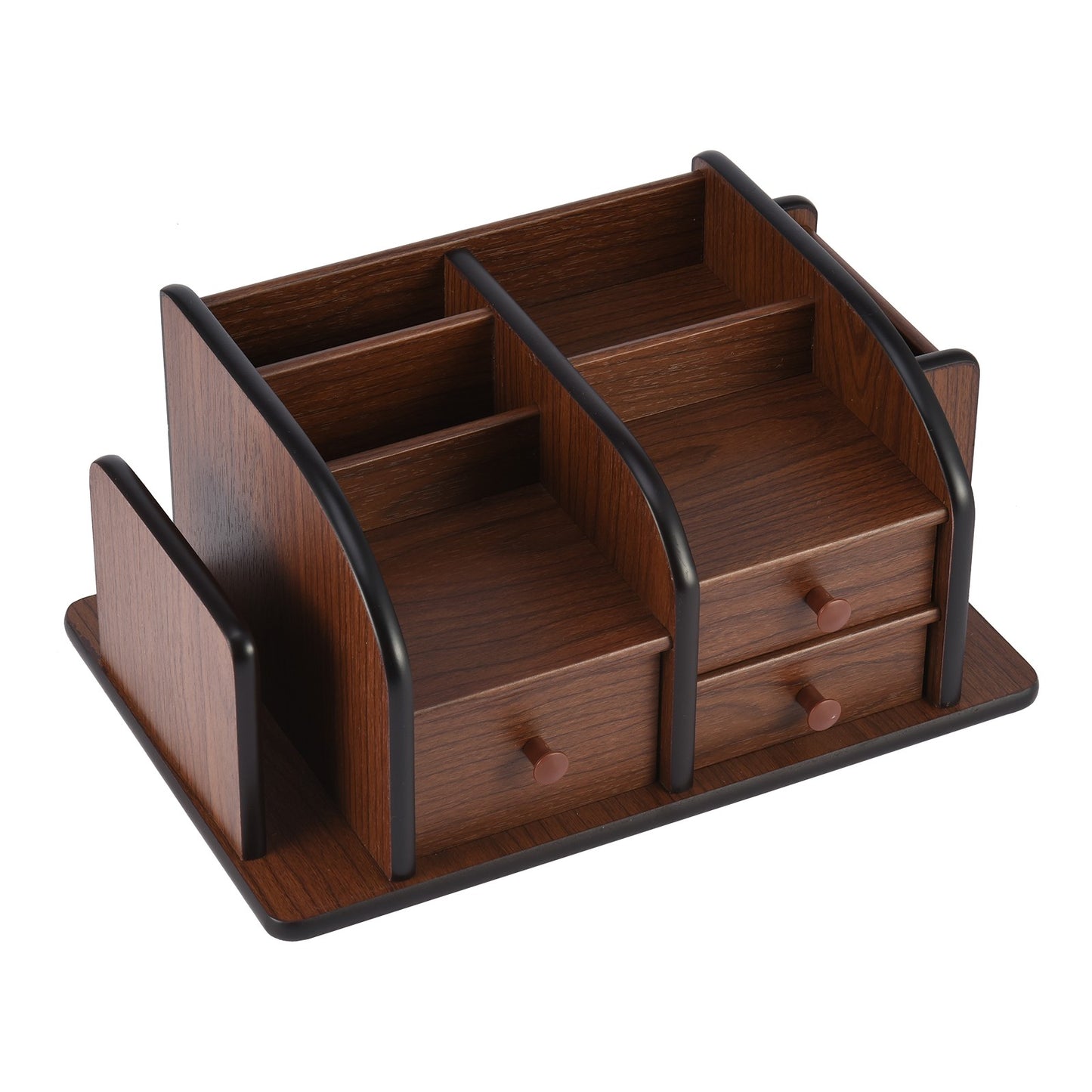 Desktop Organizer | Home Office Desk Drawer Organizer Durable Wood