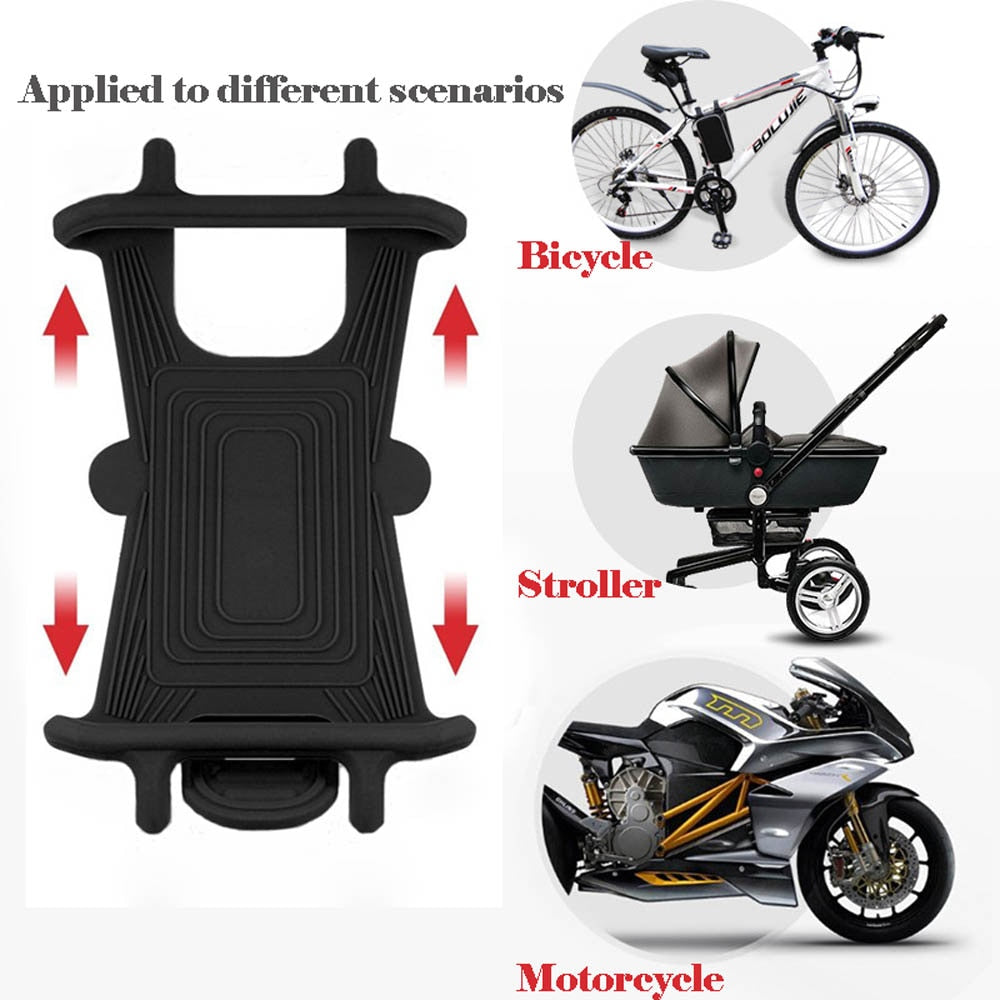 Baby Stroller Accessories Mobile Phone Holder Rack Universal 360 Rotatable Baby Pram Cart Phone Holder for iPhone Gps Device - 4KsApparels
