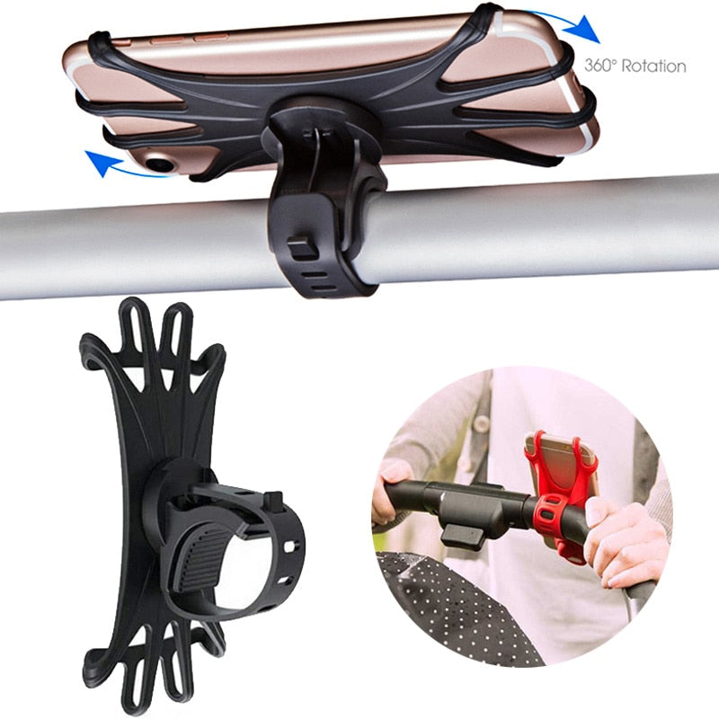 Baby Stroller Accessories Mobile Phone Holder Rack Universal 360 Rotatable Baby Pram Cart Phone Holder for iPhone Gps Device - 4KsApparels