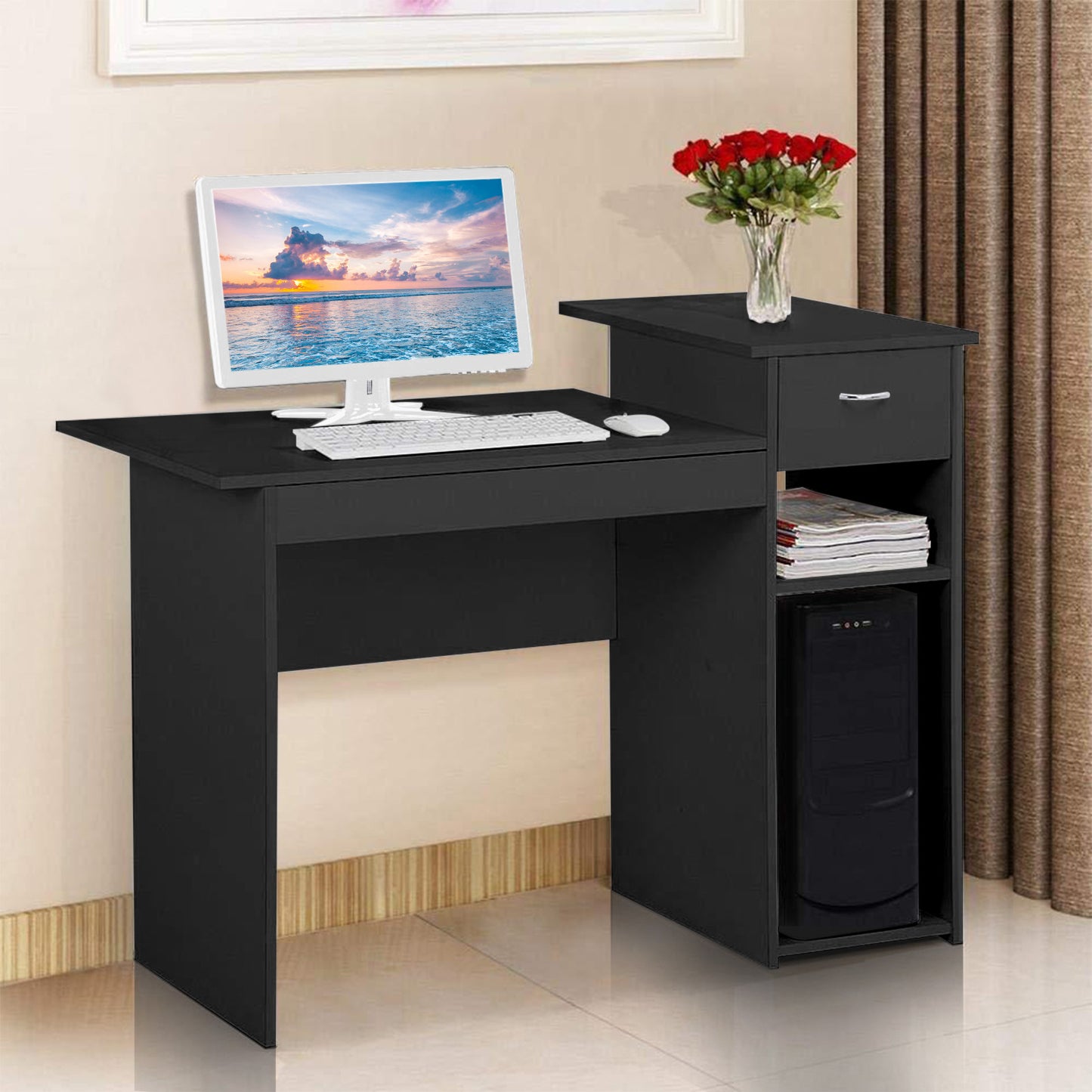 Home Desktop Computer Desk With Drawers Home Small Desk Dormitory Study Desk