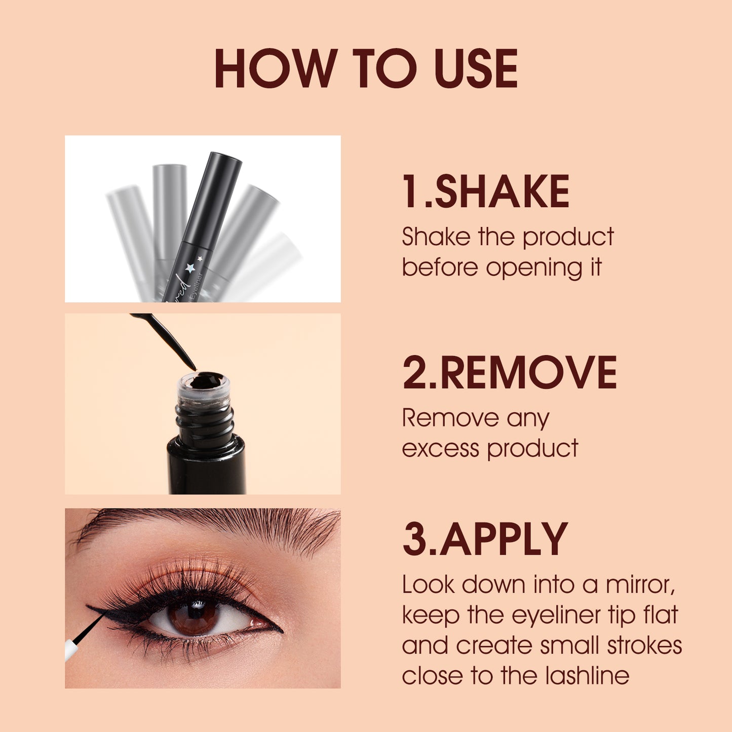 Make-up Eyeliner Liquid And Gel Pen Combination Set
