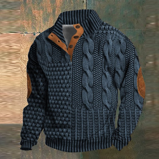 European And American Men's Sweater 3D Digital Series Printing