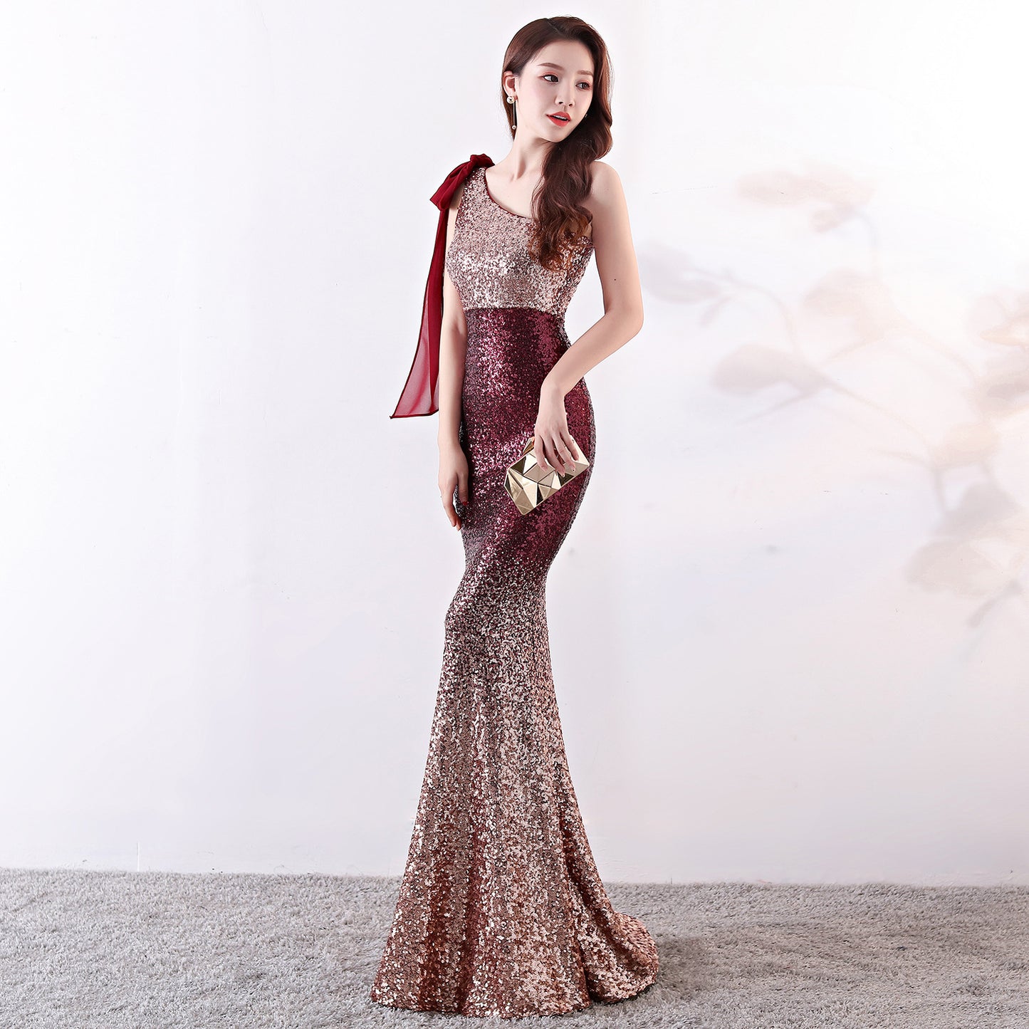 Party dress long banquet slim fit