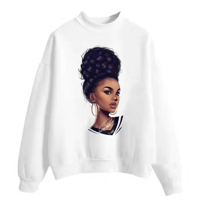 Ladies printed sweater