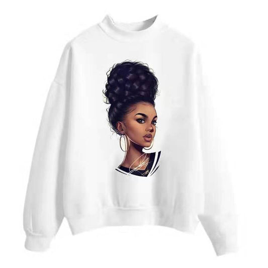 Ladies printed sweater