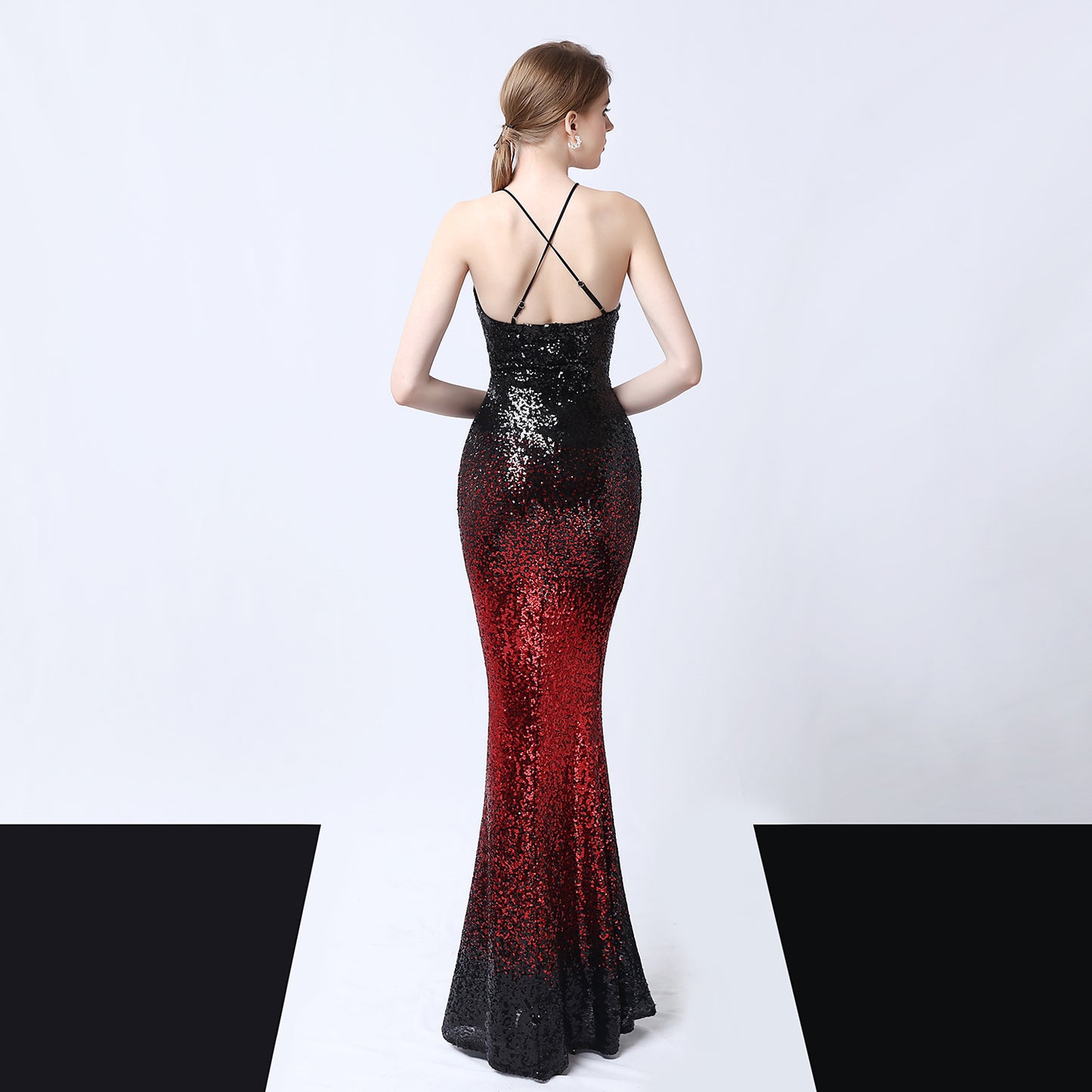 Sequined evening dress