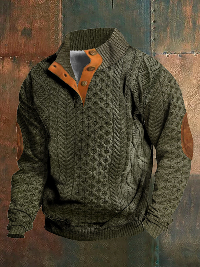 European And American Men's Sweater 3D Digital Series Printing