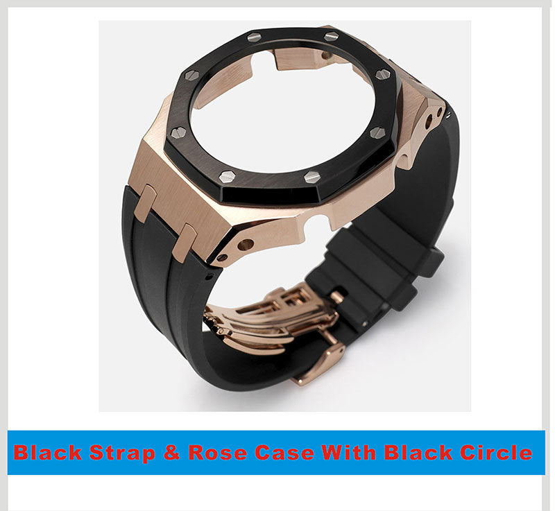 Tape Strap Metal Case Watch Accessories