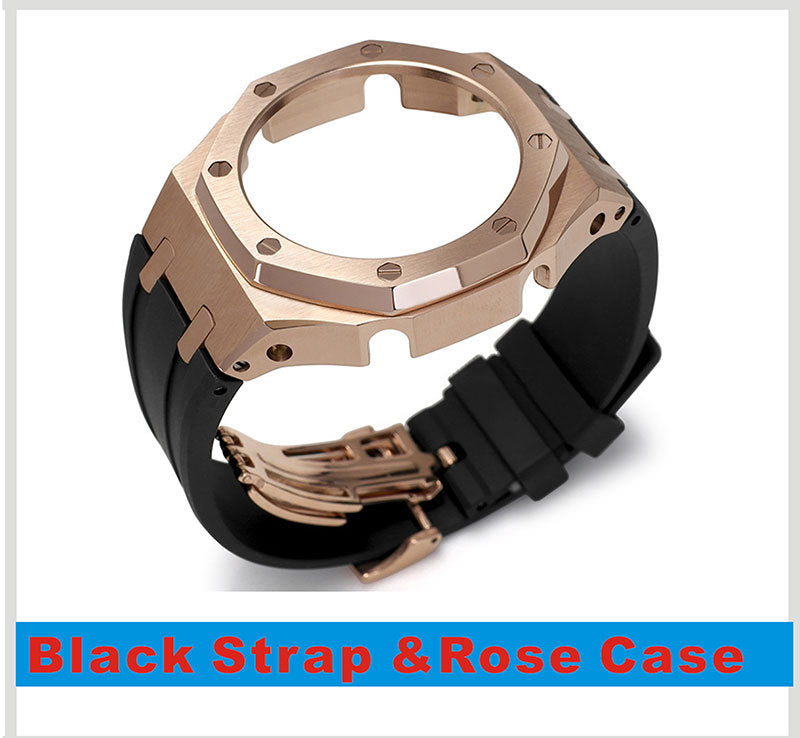 Tape Strap Metal Case Watch Accessories