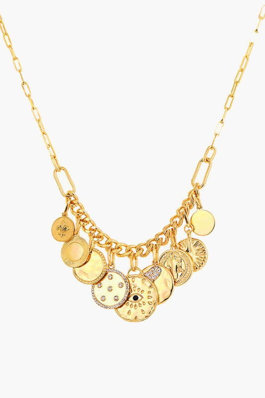 Multi-Coin Pendant Necklace