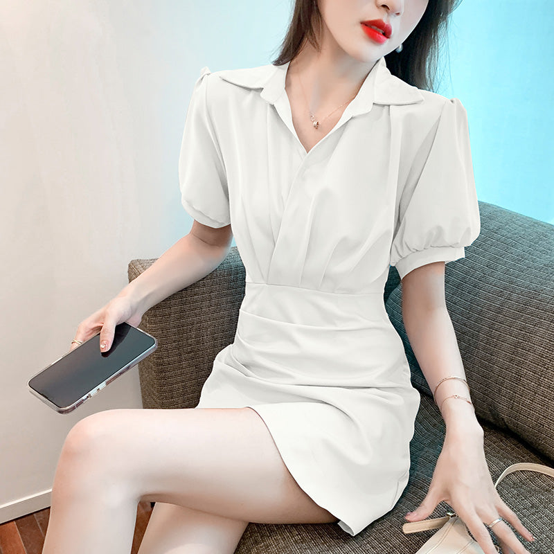 Small Man Waist Slim Shirt Skirt