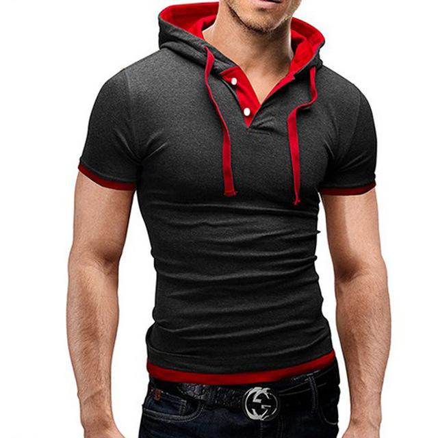 Men Hooded Polo Shirt - 4KsApparels