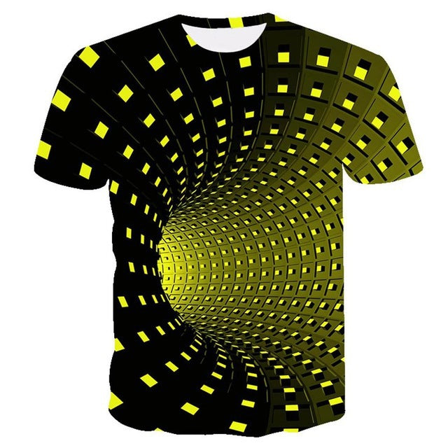 3D swirl print T-shirt - 4KsApparels