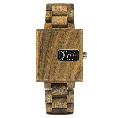 BOBOBIRD new square creative wood watch men's fashion trend wood table