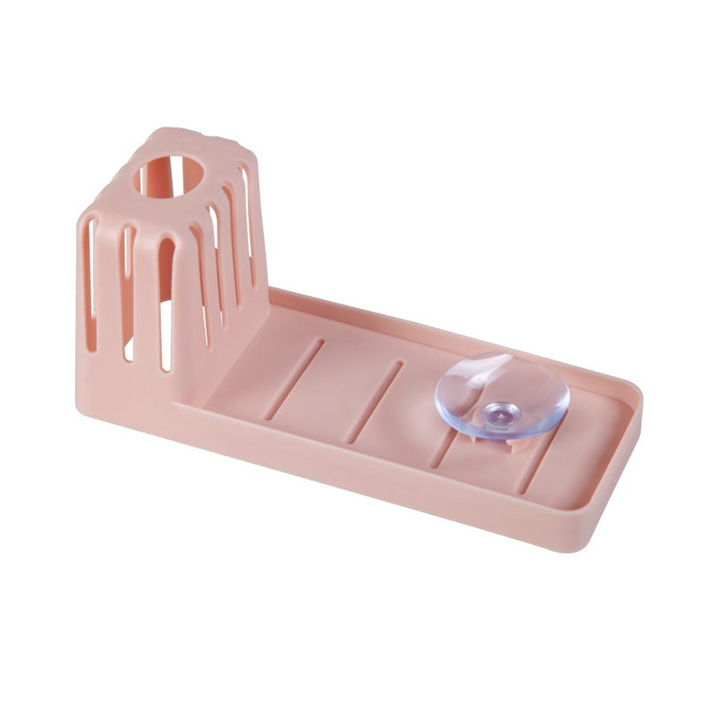 Wall-Absorbing Type Plastic Soap Draining Shelves