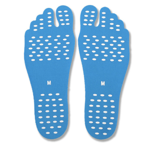 Beach Shoe Invisible Sticker Adhesive Beach Insoles Beach Pads SolesElastic Flexible Pool Barefoot Anti-slip Pads Men Women