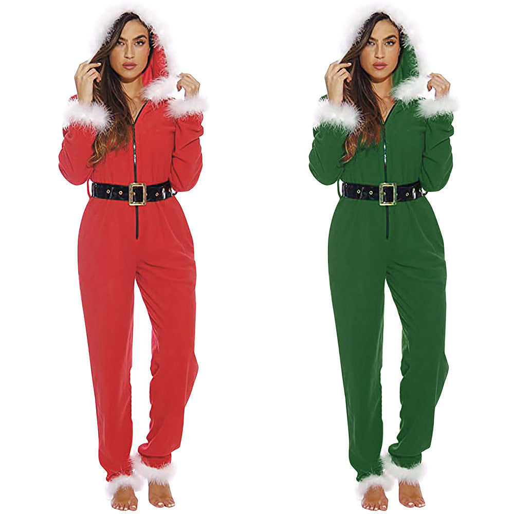 Red Christmas costume jumpsuit - 4KsApparels