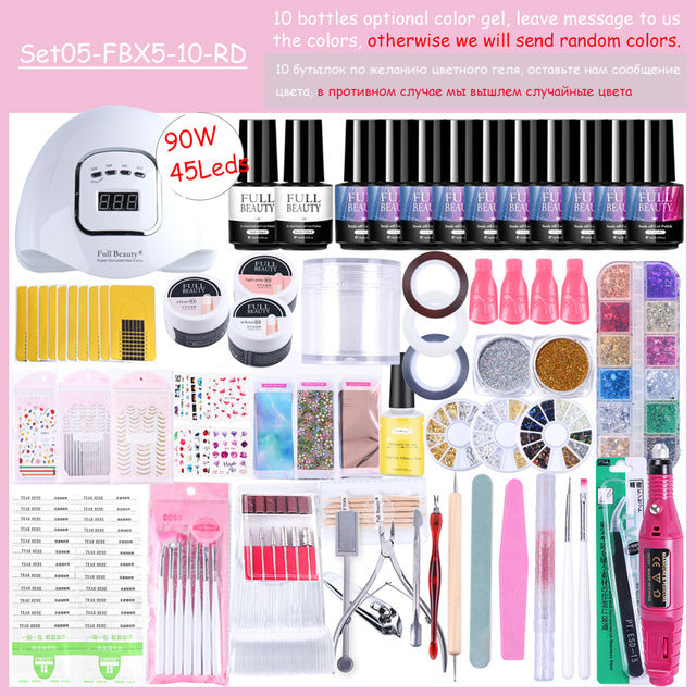 Mini manicure tool sealant set