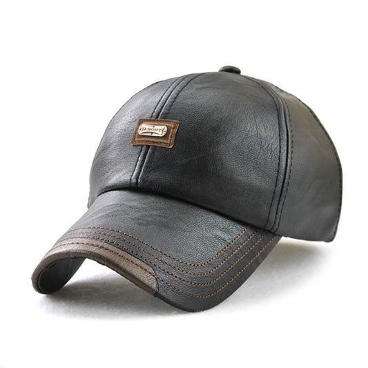 Men's leather baseball cap - 4KsApparels