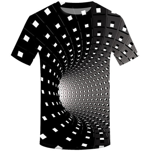 3D swirl print T-shirt - 4KsApparels