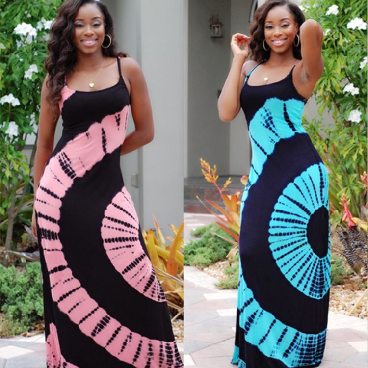 Printed sling was thin sling beach skirt long skirt