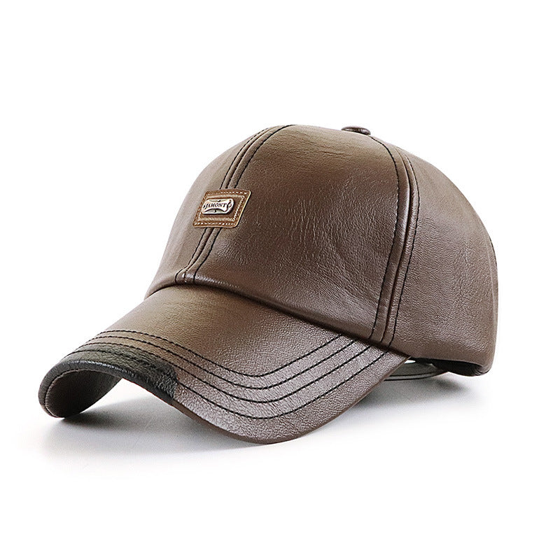 Men's leather baseball cap - 4KsApparels