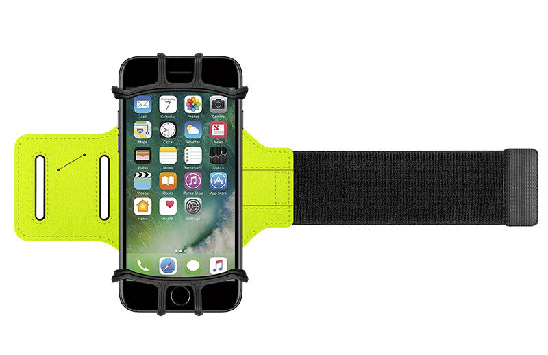 180 Degrees Adjustable Silicone Phone Holder Case Outdoor Sports Arm Band Strap Rotatable Running Armband