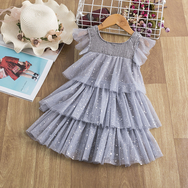 Dress Girls Net Yarn Princess Skirt Western Style Children's Skirt