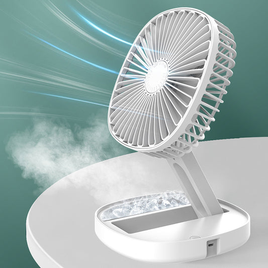 Small Portable Air Conditioning Appliances Foldable Electric Fan USB Rechargeable Desktop Fans
