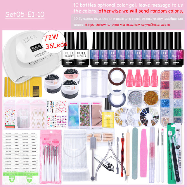 Mini manicure tool sealant set