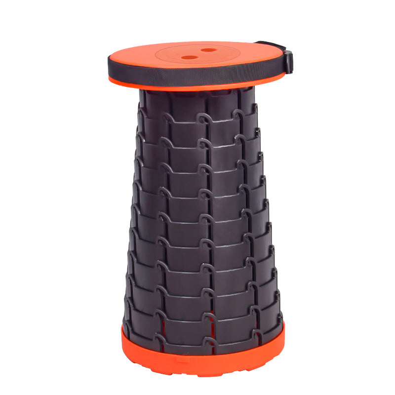 Travel Folding Stool Portable Outdoor Adjustable Retractable Stool Shrinking Shoe Changing Seat Fishing Elderly Walking Stool