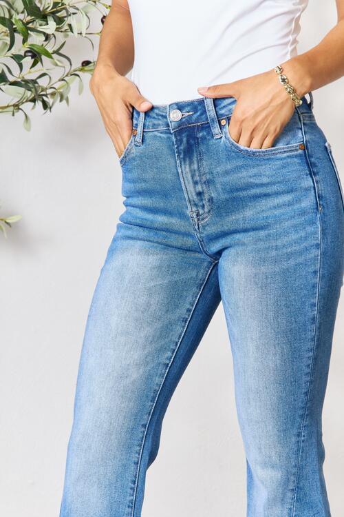 BAYEAS Slit Flare Jeans