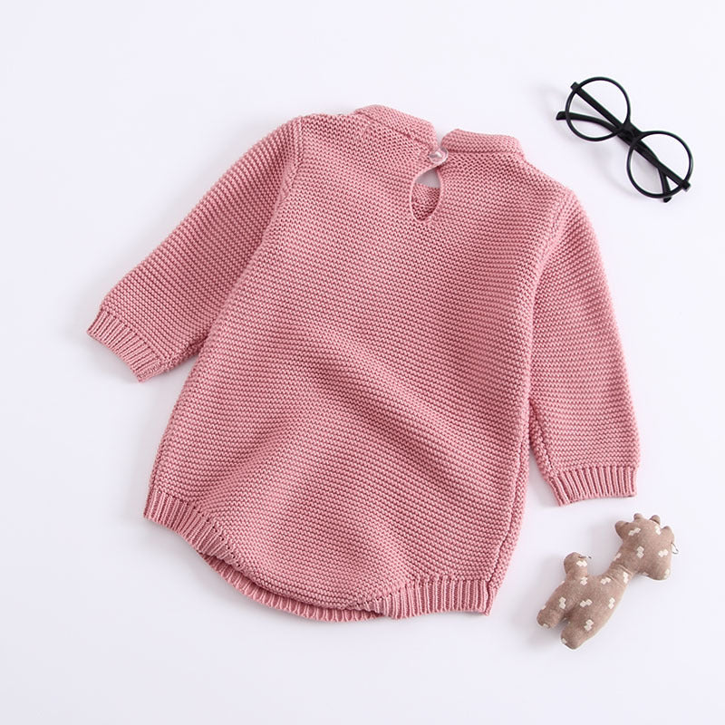 Baby knitted romper