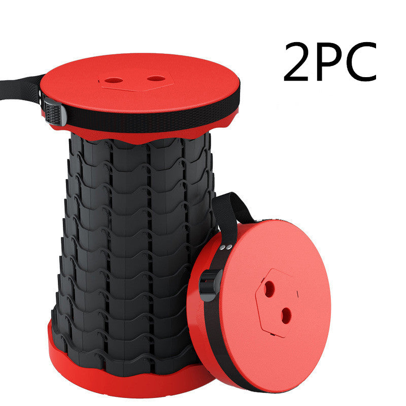 Travel Folding Stool Portable Outdoor Adjustable Retractable Stool Shrinking Shoe Changing Seat Fishing Elderly Walking Stool