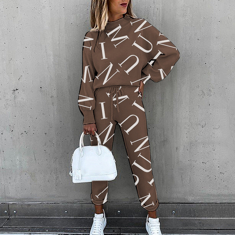 Trouser Suits Sportwear Outfit Pant  Sweatshirt Tracksuit Two Piece Set Women Female Sports Suit 2021 Hoodie Jogging