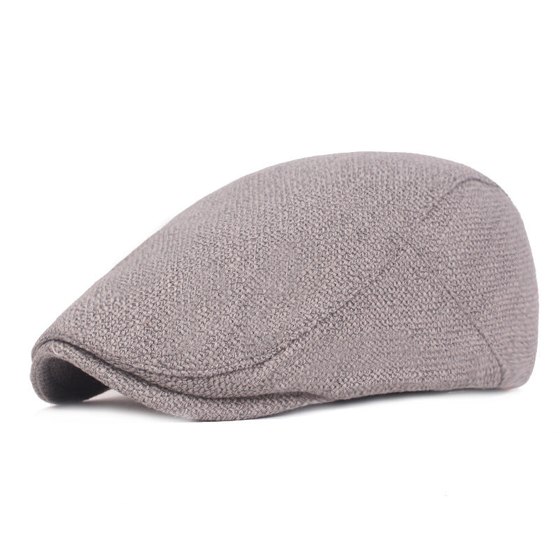 Outdoor Tourism Monochrome Cotton And Linen Berets - 4KsApparels