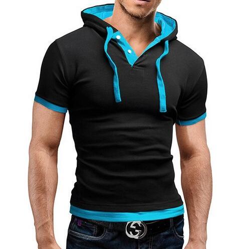 Men Hooded Polo Shirt - 4KsApparels