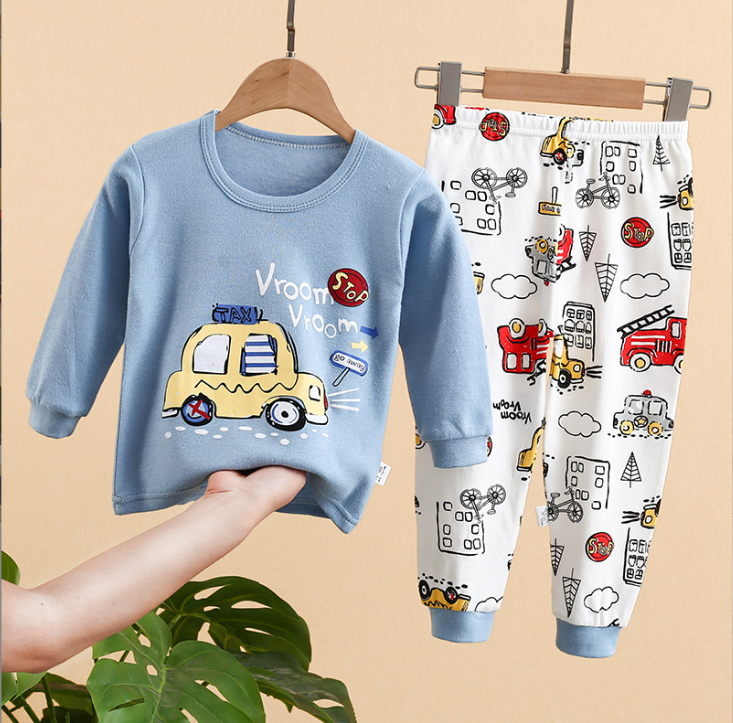 Children's Cartoon Cute Print Home Service Pajamas Set - 4KsApparels