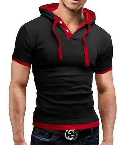 Men Hooded Polo Shirt - 4KsApparels