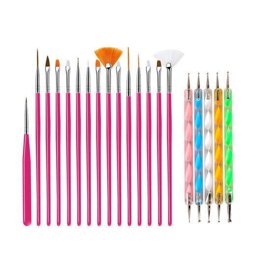 Manicure Brush Manicure Set Light Powder Rod 20 Pen Makeup Brush Set Diamond Pen