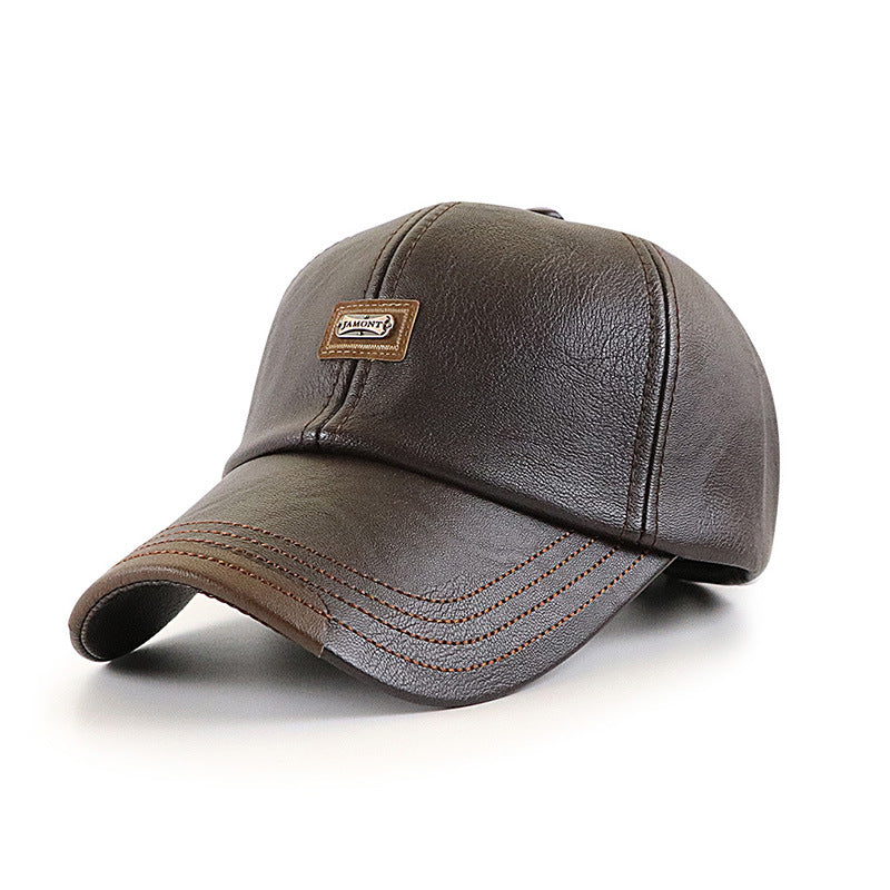 Men's leather baseball cap - 4KsApparels