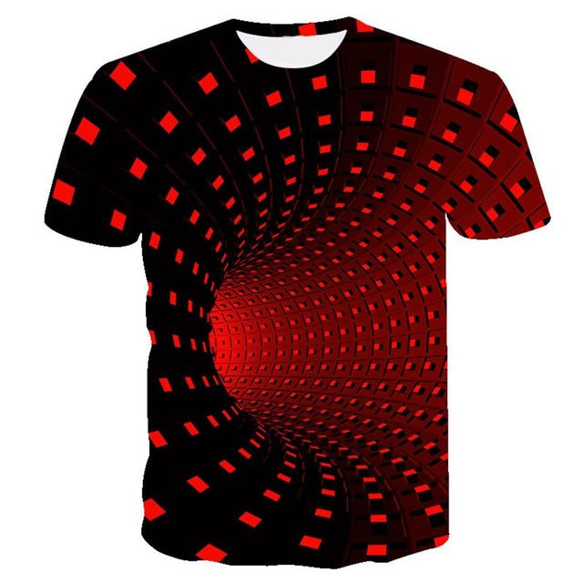 3D swirl print T-shirt - 4KsApparels