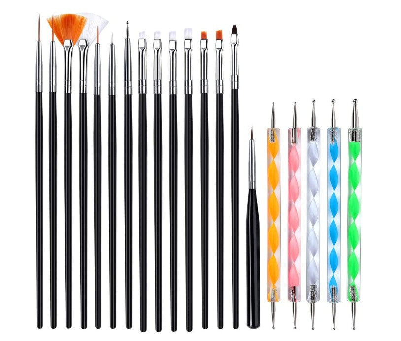 Manicure Brush Manicure Set Light Powder Rod 20 Pen Makeup Brush Set Diamond Pen