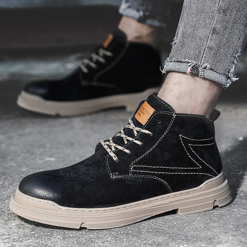 Men's British Style Lace Up Casual Shoes