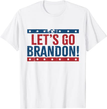 LETS GO BRANDON English Creative Street Round Neck Short-sleeved T-shirt - 4KsApparels