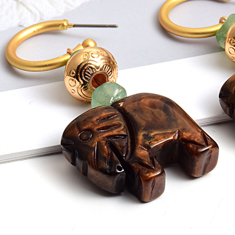 New European Style Fashion Cute Elephant Earrings