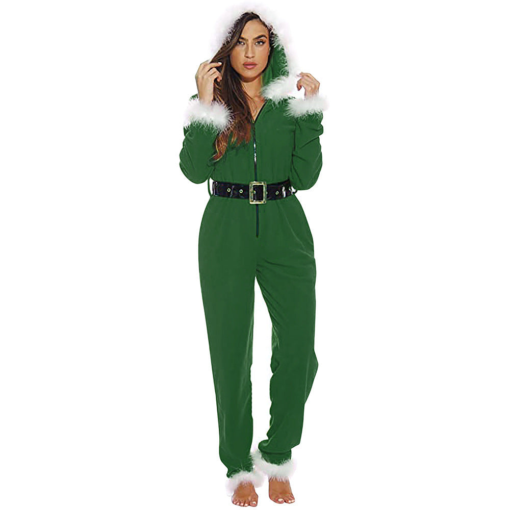 Red Christmas costume jumpsuit - 4KsApparels