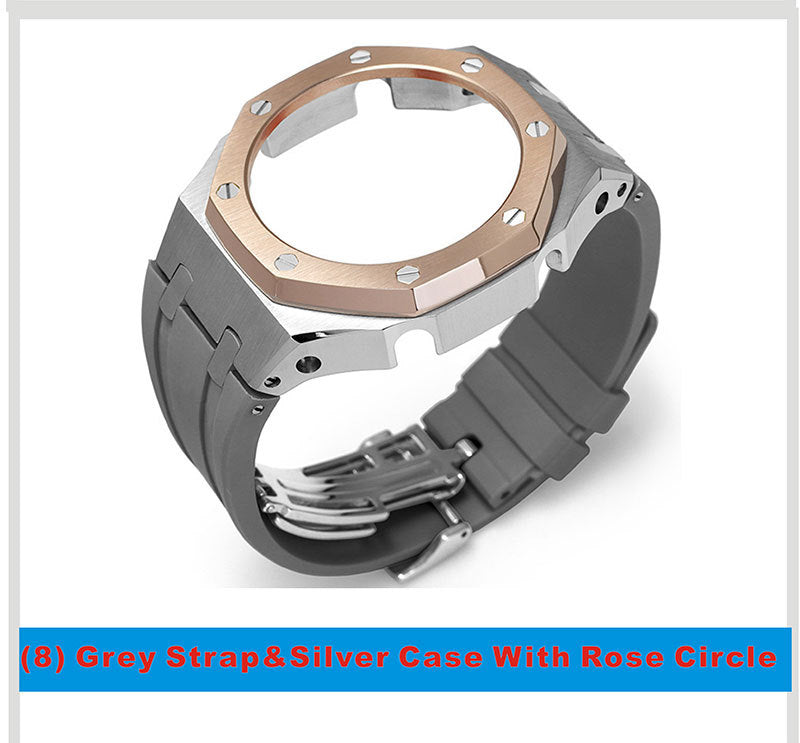 Tape Strap Metal Case Watch Accessories