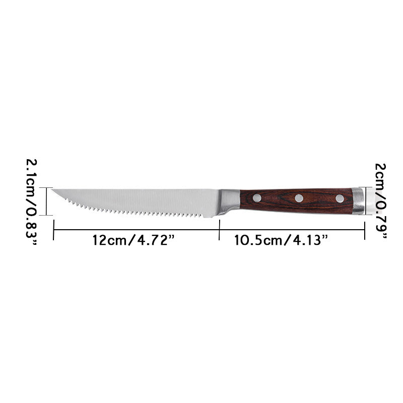 Stainless Steel Kitchen Chef Knives Fish Meat Utility Cleaver Knife Furit Vegetable Knife Wooden Handle Cultery Tools